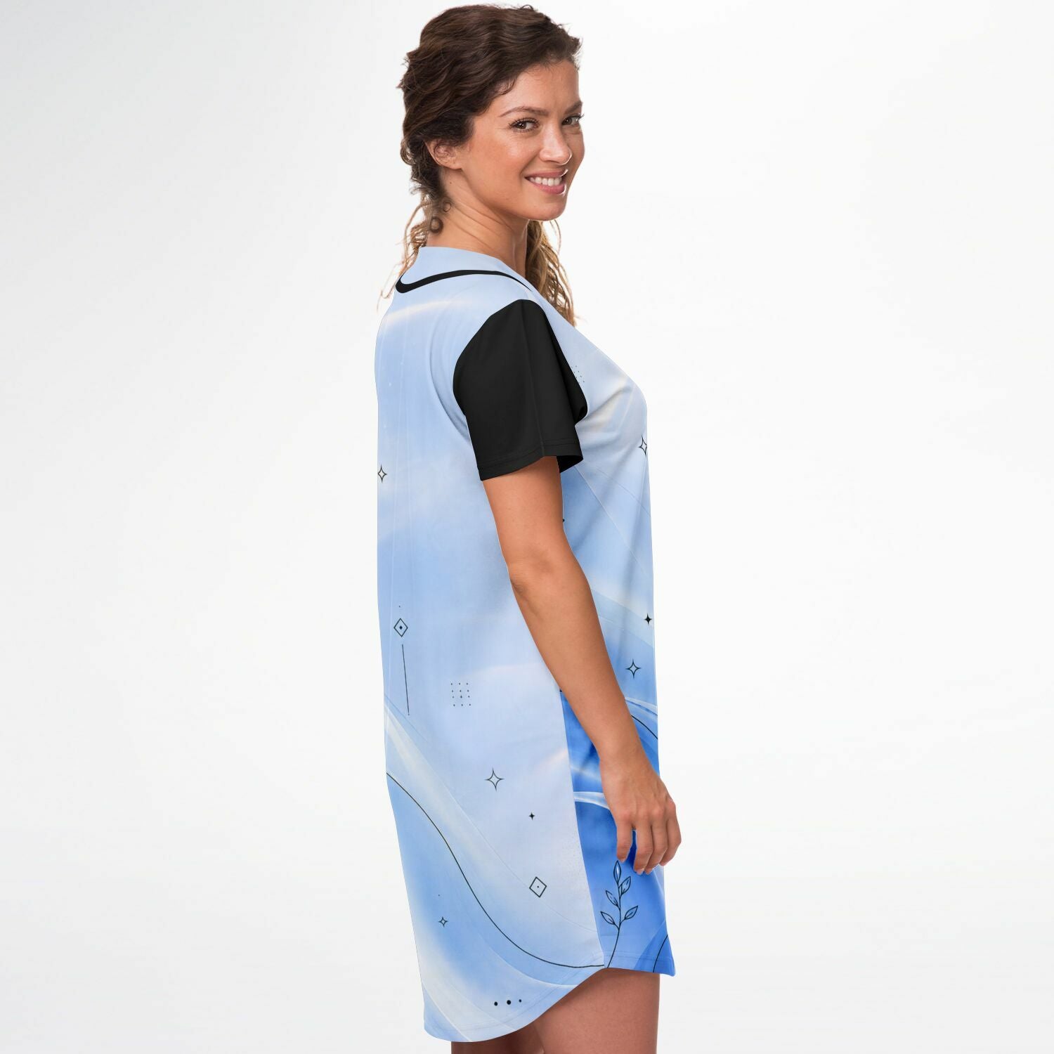 Maillot baseball ⚾ Bleu Gradient l DZ collection