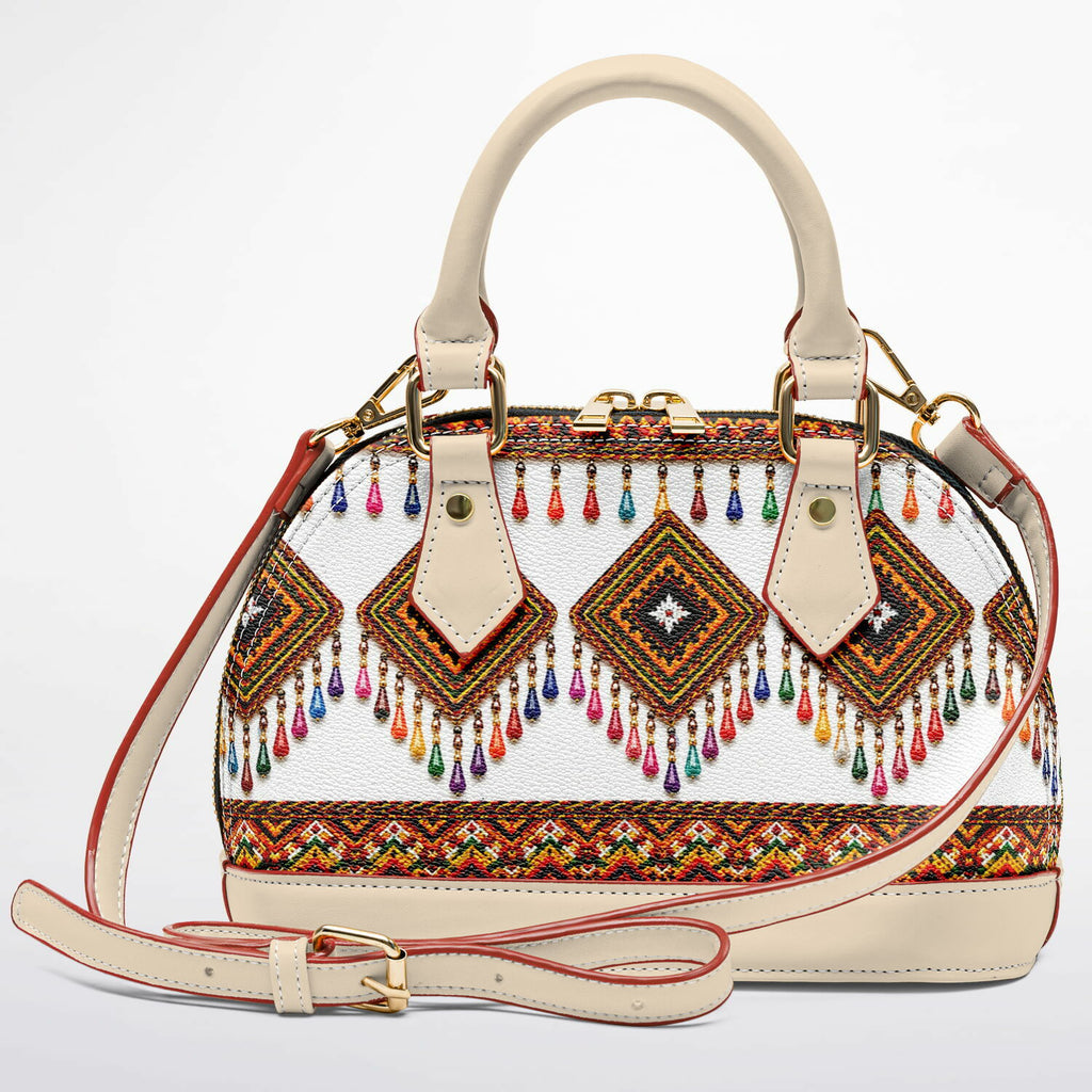 Sac Dome Satchel – Motifs Kabyles | Au Féminin