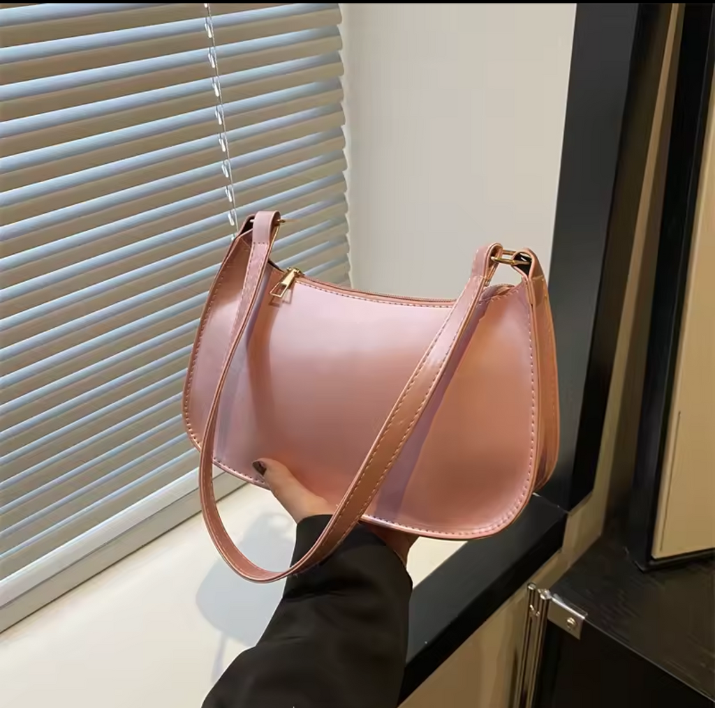 Sac Baguette Rétro Verni Femme – Style Hobo Tendance