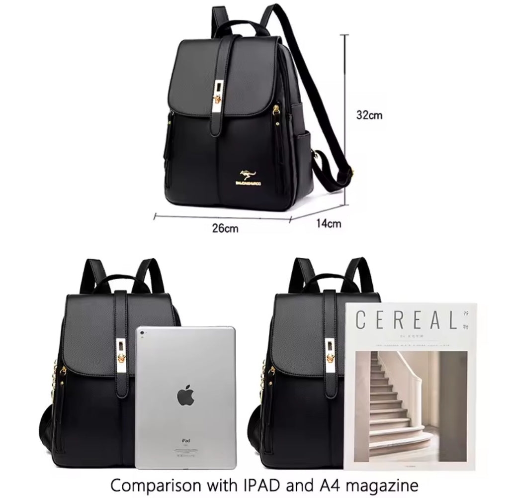 Sac à Dos Cuir Femme Luxe – Structuré & Élégant