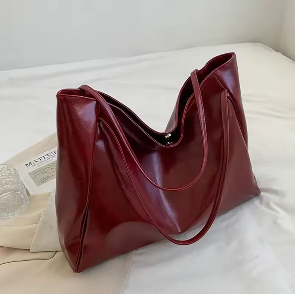 Sac Cabas Cuir Souple Femme Grande Capacité – Style Hobo Rétro