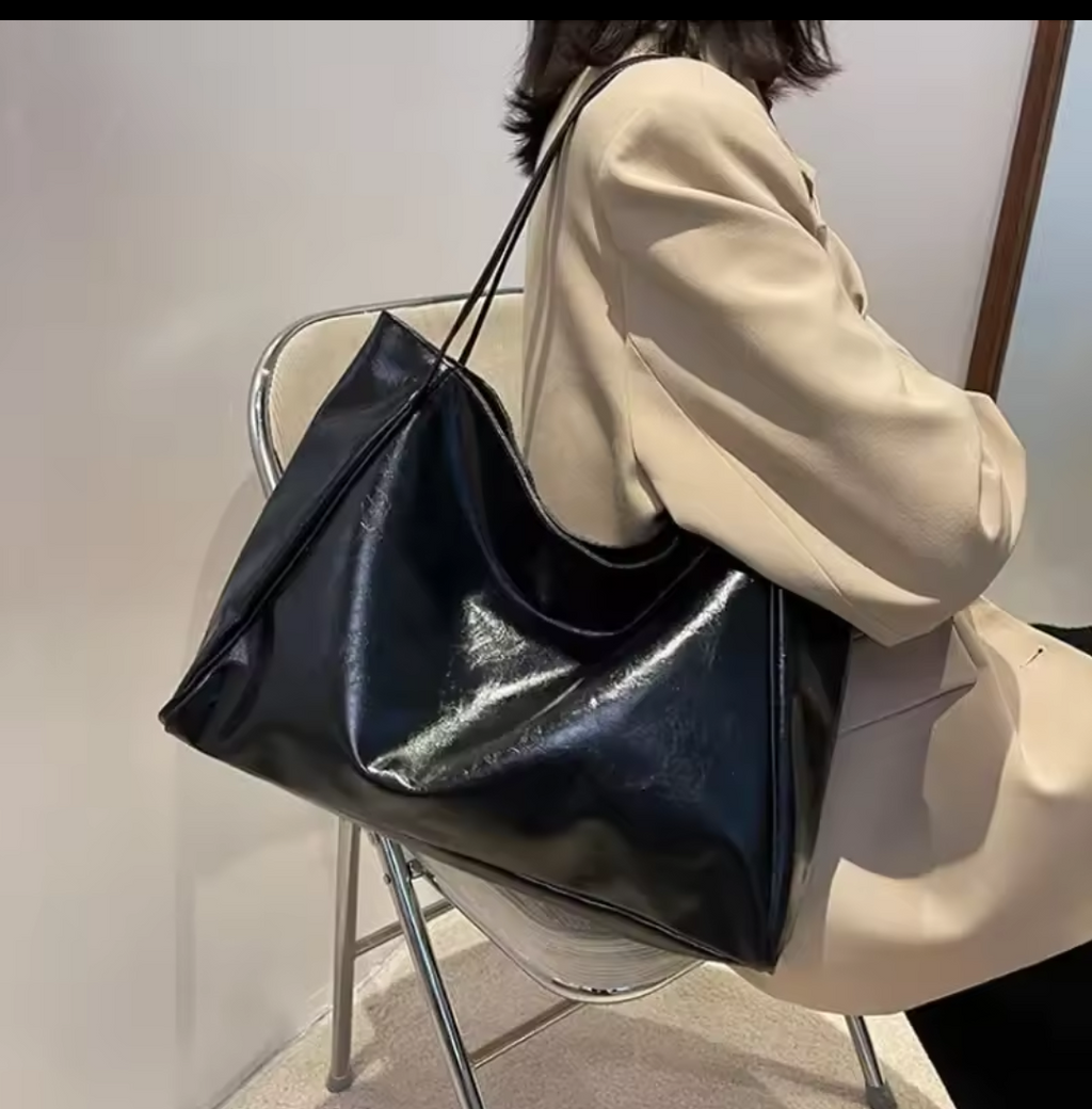 Sac Cabas Cuir Souple Femme Grande Capacité – Style Hobo Rétro