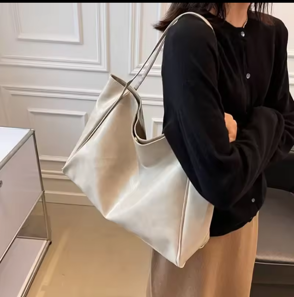 Sac Cabas Cuir Souple Femme Grande Capacité – Style Hobo Rétro