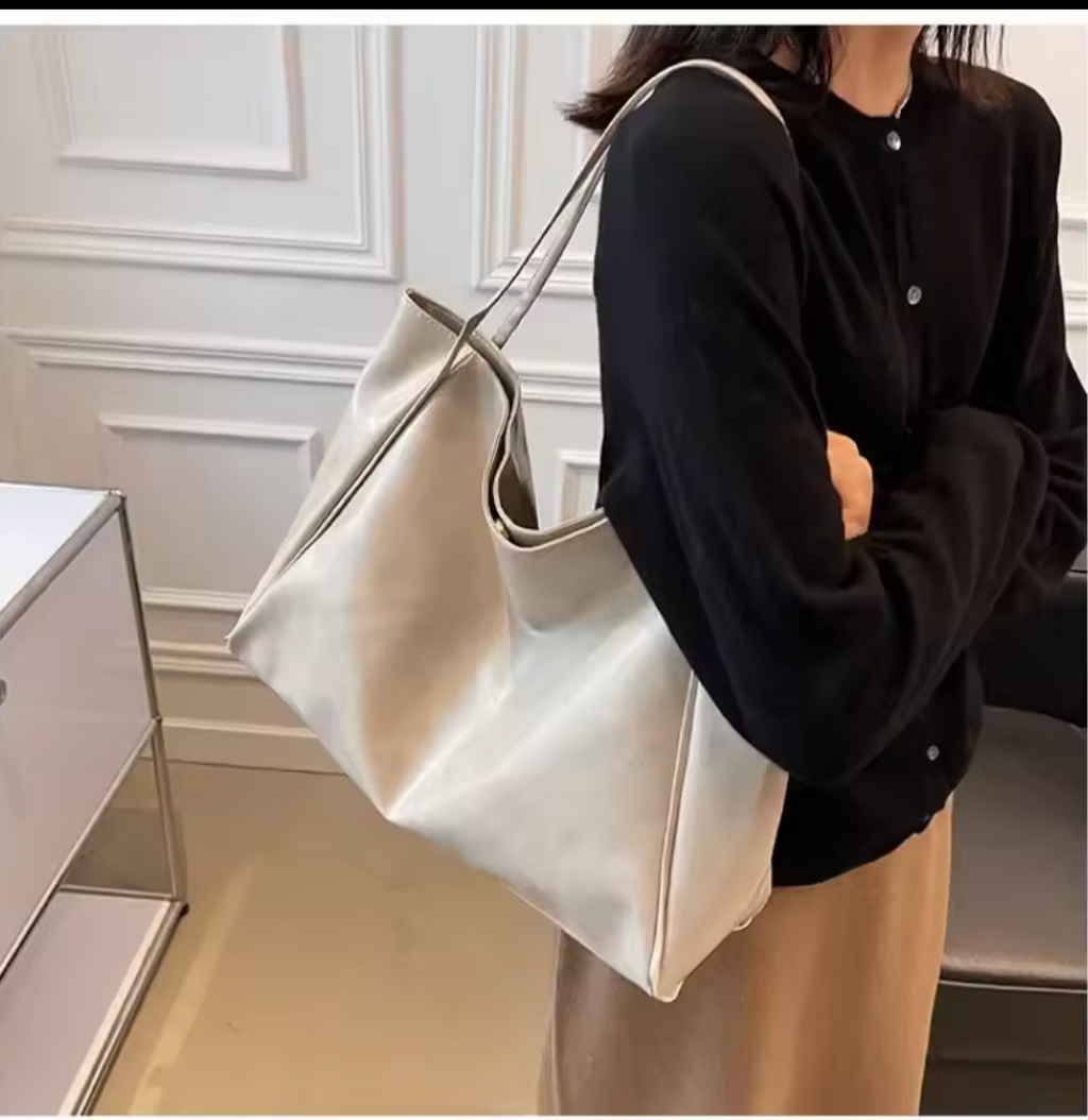 Sac Cabas Cuir Souple Femme Grande Capacité – Style Hobo Rétro