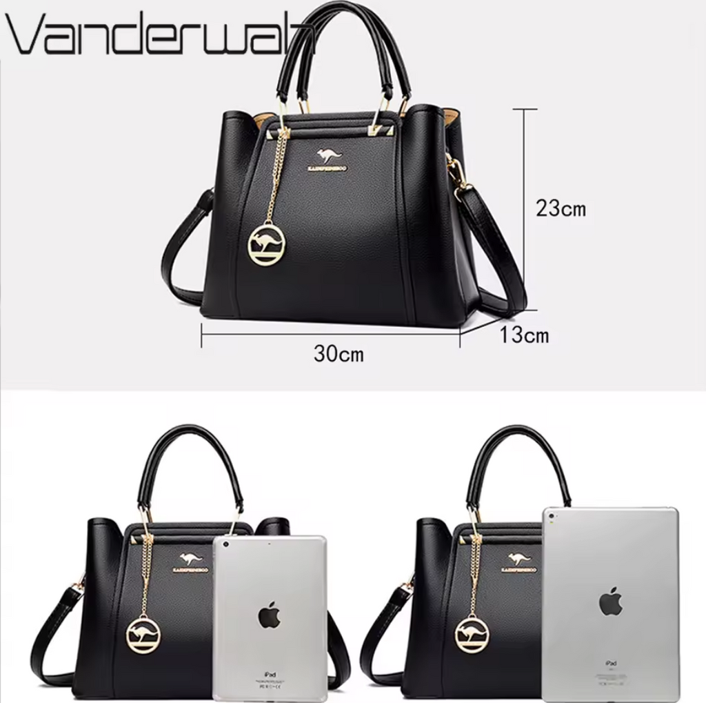 Sac Cabas Bureau Femme Structuré Cuir PU – 3 Compartiments Luxe