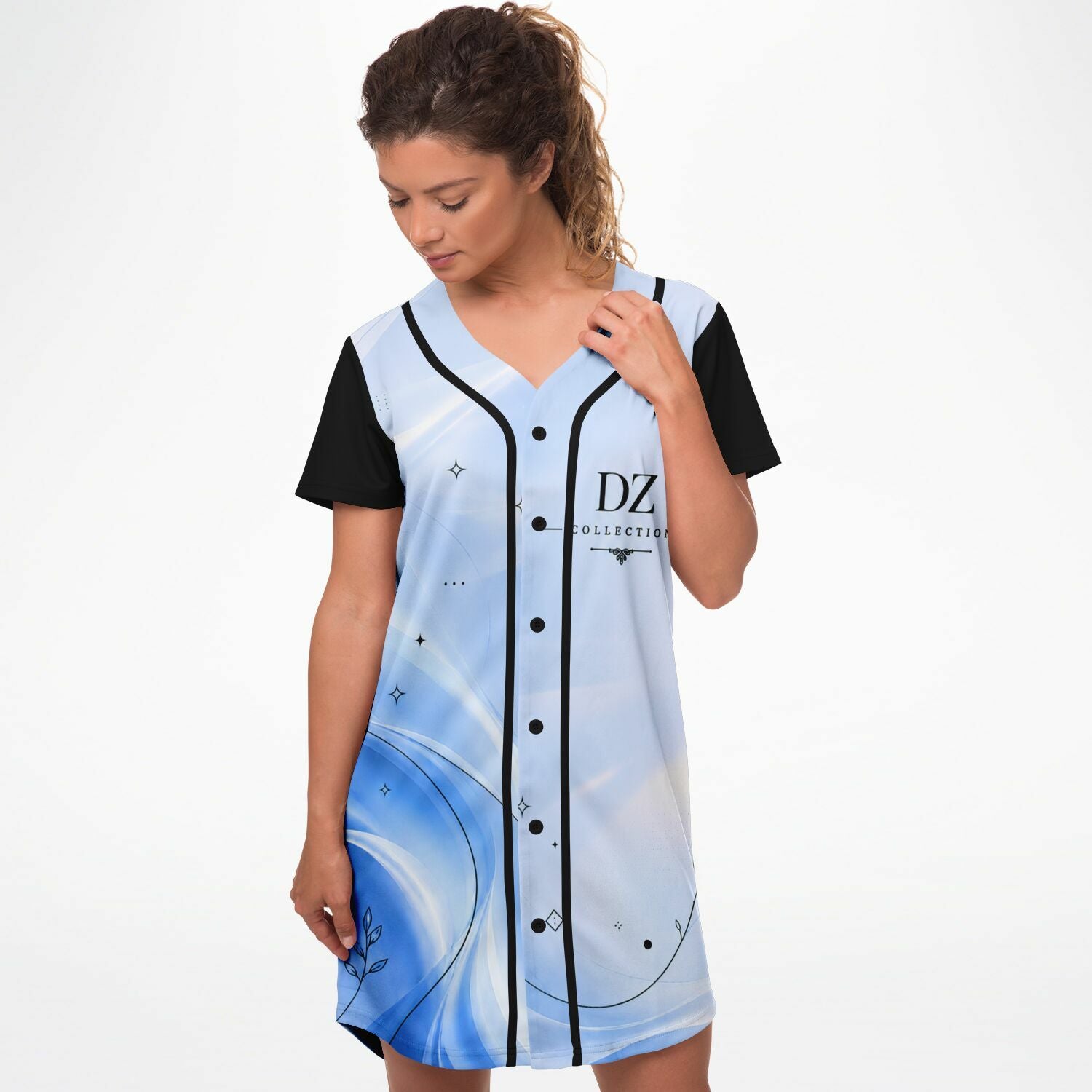 Maillot baseball ⚾ Bleu Gradient l DZ collection