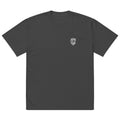 T-shirt oversize délavé noir DZ Collection, vue de dos