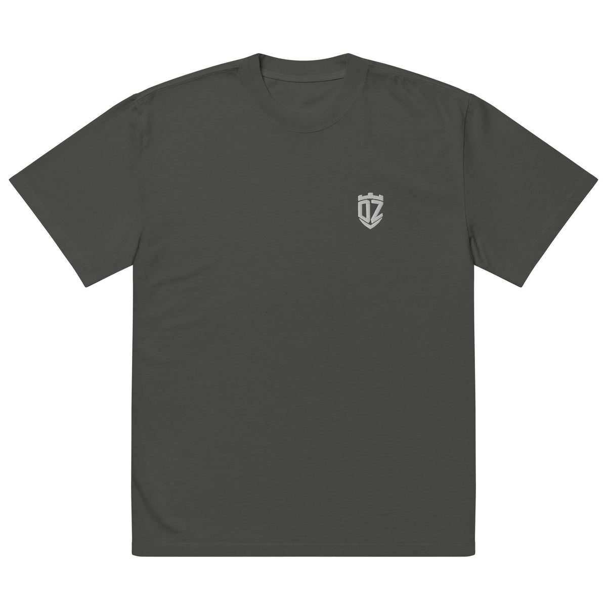 T-shirt oversize délavé noir DZ Collection, coloris 7