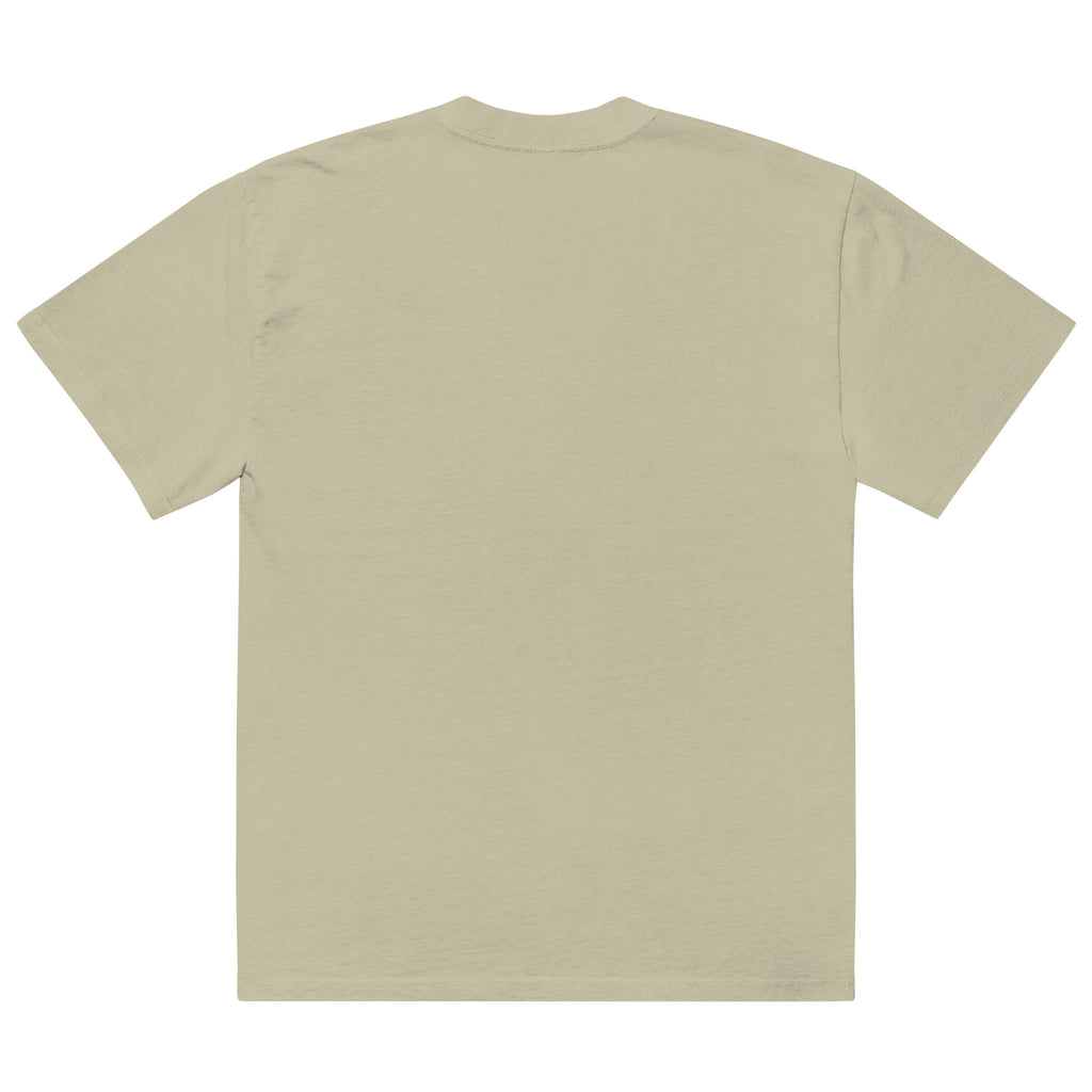 T-shirt oversize délavé noir DZ Collection, épaules tombantes