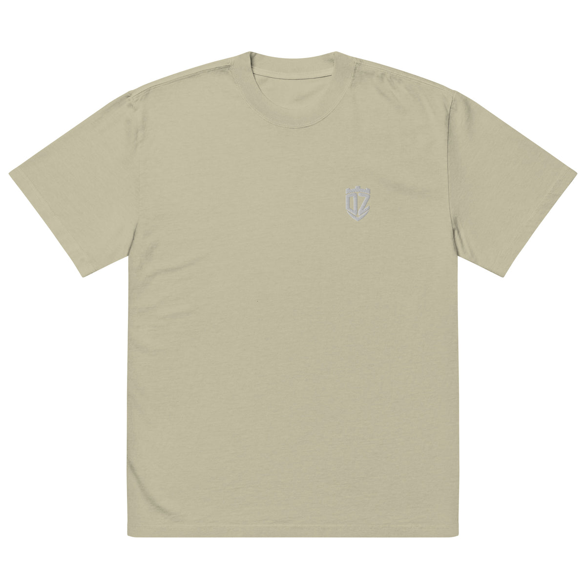 Détail de l'effet délavé du t-shirt oversize noir