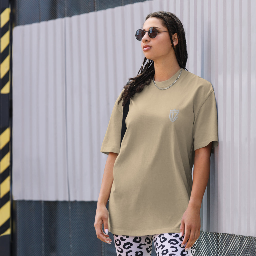 T-shirt oversize délavé noir DZ Collection, coloris 14