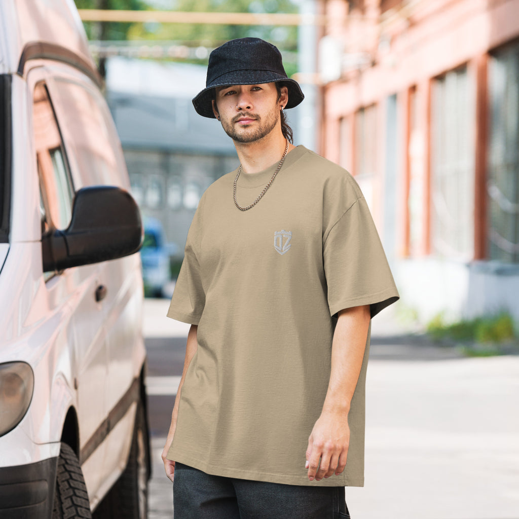 T-shirt oversize délavé noir DZ Collection, coloris 15