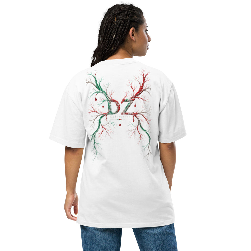 T-shirt oversize délavé blanc DZ Collection, coloris 3