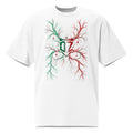 T-shirt oversize délavé blanc DZ Collection, vue de dos
