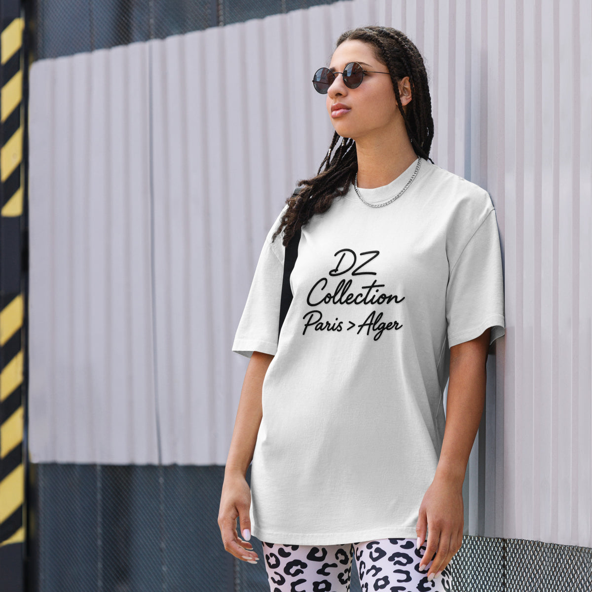 T-shirt oversize délavé blanc – DZ Collection, photo 1