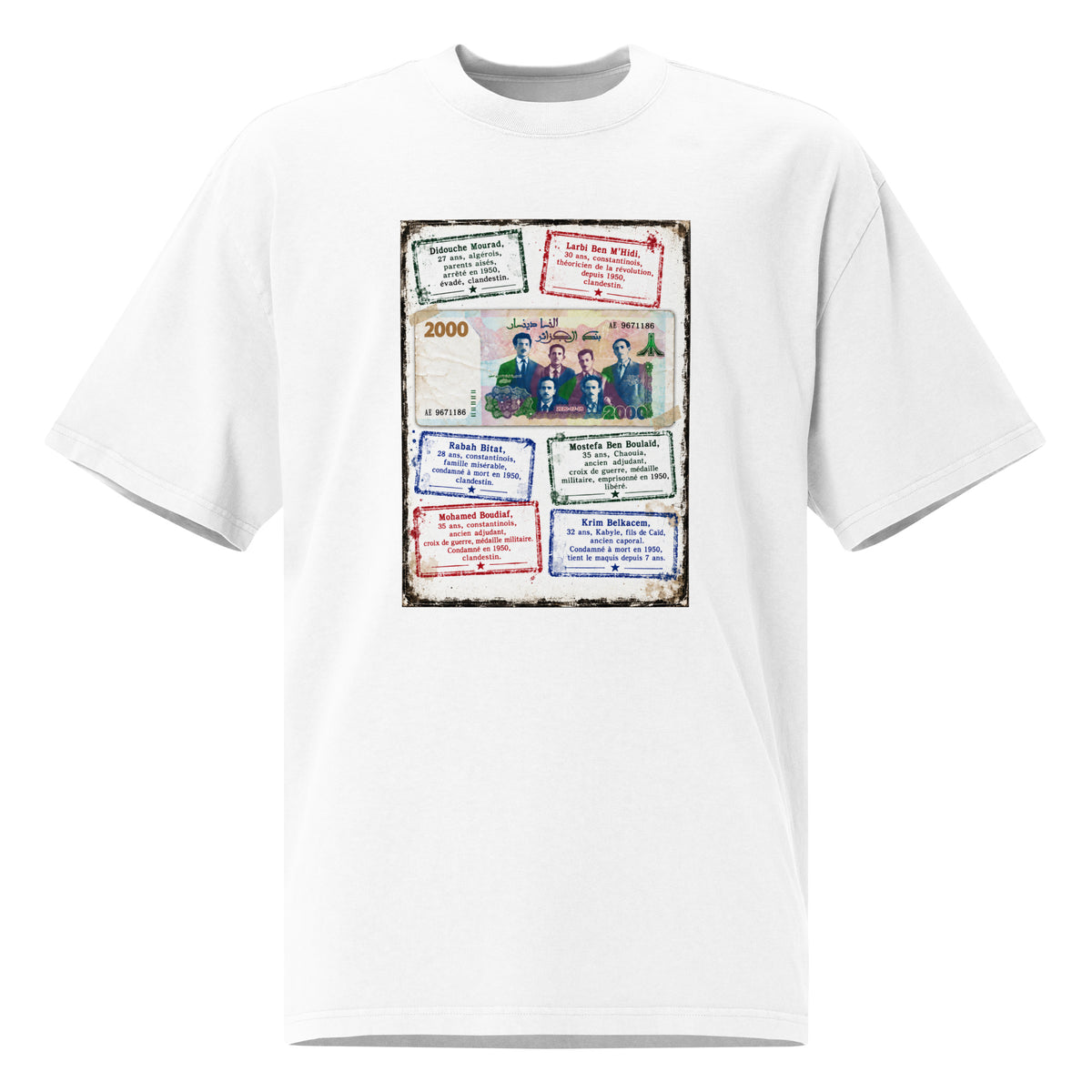 T-shirt oversize délavé Dinar – DZ Collection, photo 3