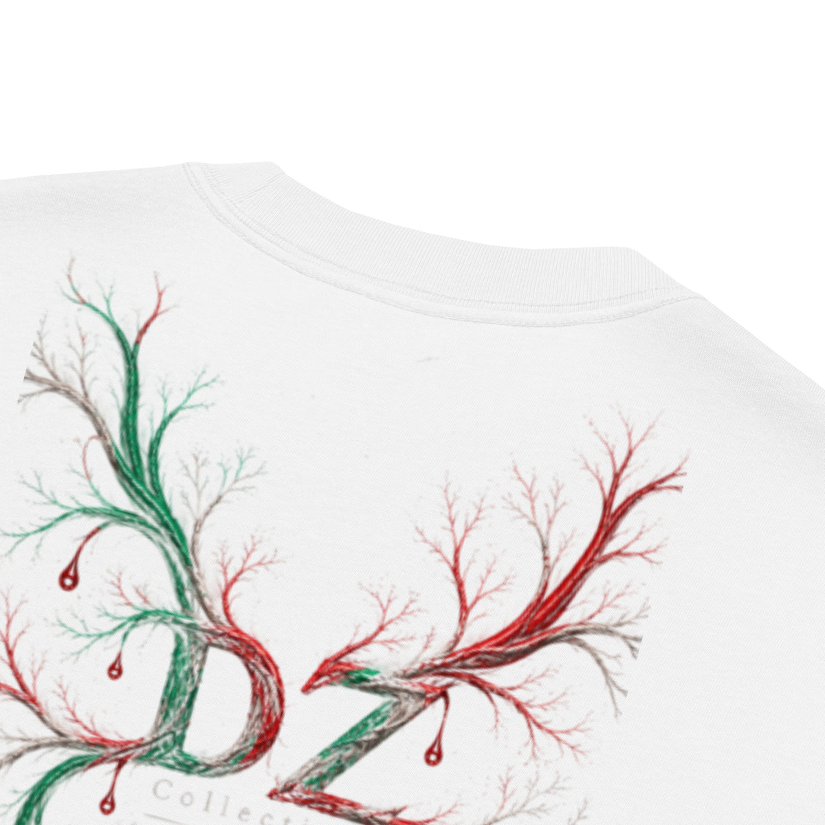 Guide des tailles du t-shirt oversize délavé blanc DZ Collection