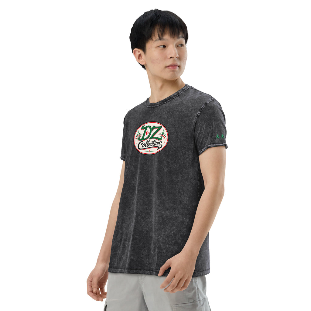T-shirt DZ Denim Tee porté, look streetwear algérien
