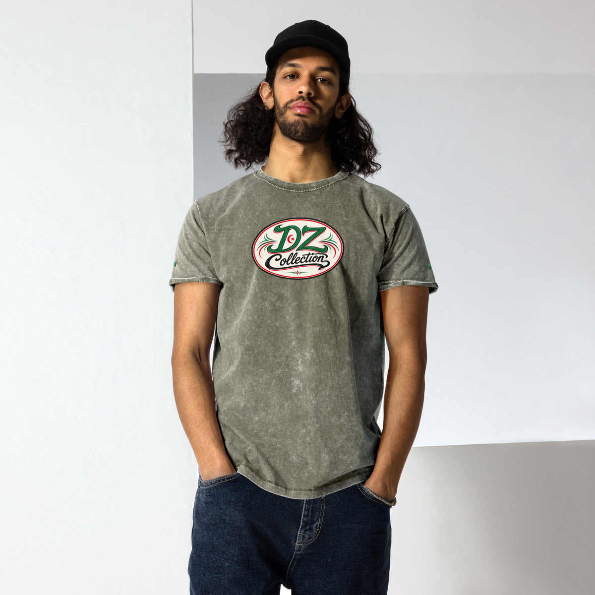 T-shirt DZ Denim Tee style jean DZ Collection, vue de face
