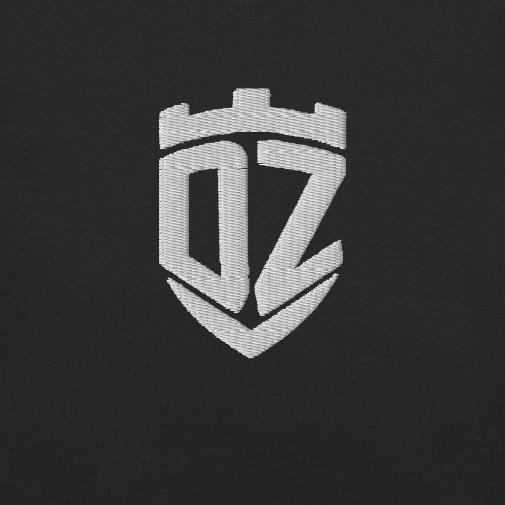 T-shirt épais noir col renforcé DZ Collection, tenue du quotidien