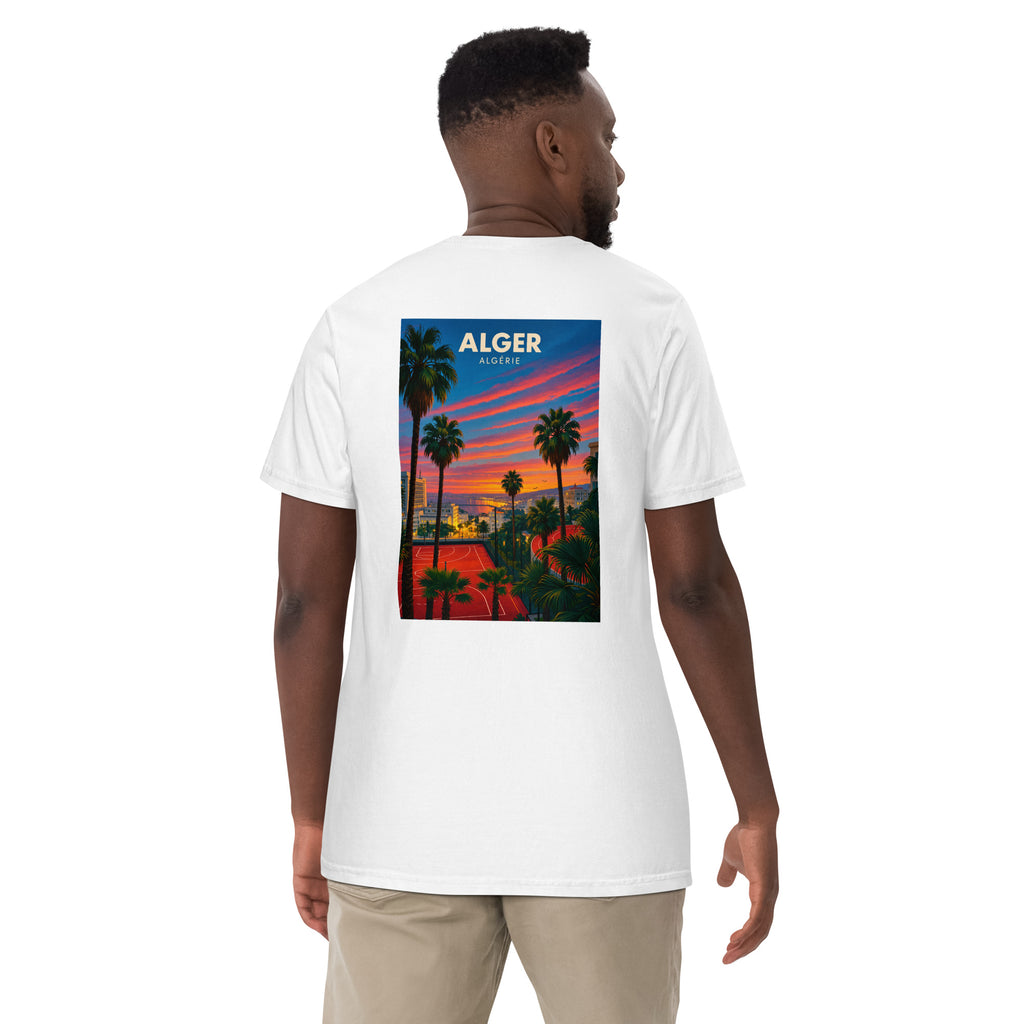 T-shirt blanc Stade Ouaguenouni Alger DZ Collection – dos