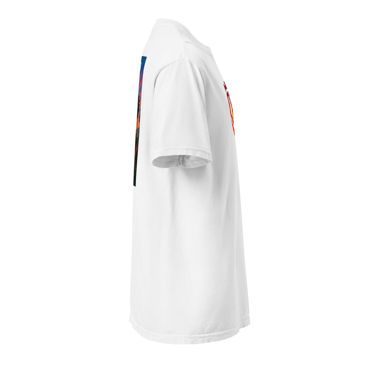T-shirt blanc Stade Ouaguenouni Alger – profil droit