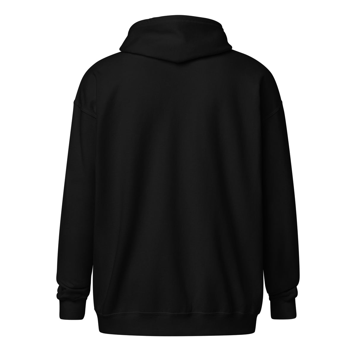 Sweat zippé noir DZ Collection porté, streetwear algérien
