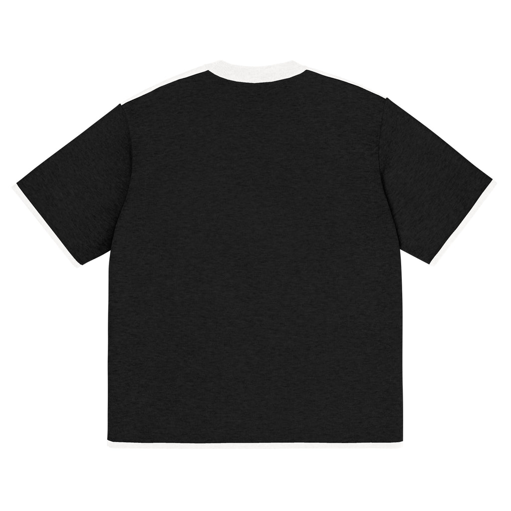 T-shirt en maille jacquard DZ Collection, coupe classique – vue de dos