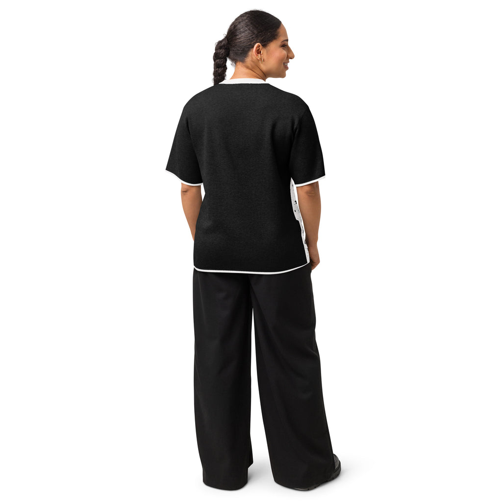 T-shirt maille jacquard unisexe DZ Collection – vue de dos
