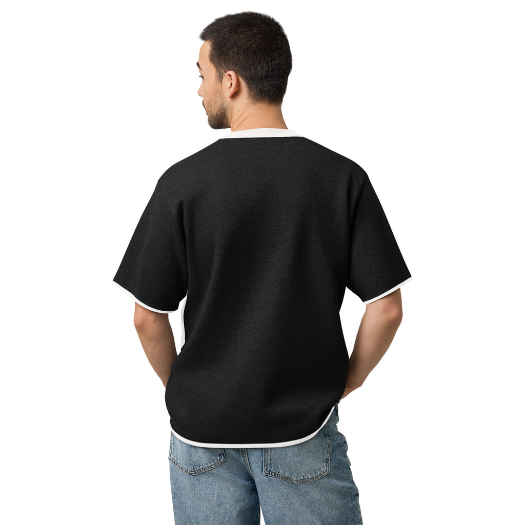 T-shirt en maille jacquard DZ Collection porté – vue de dos