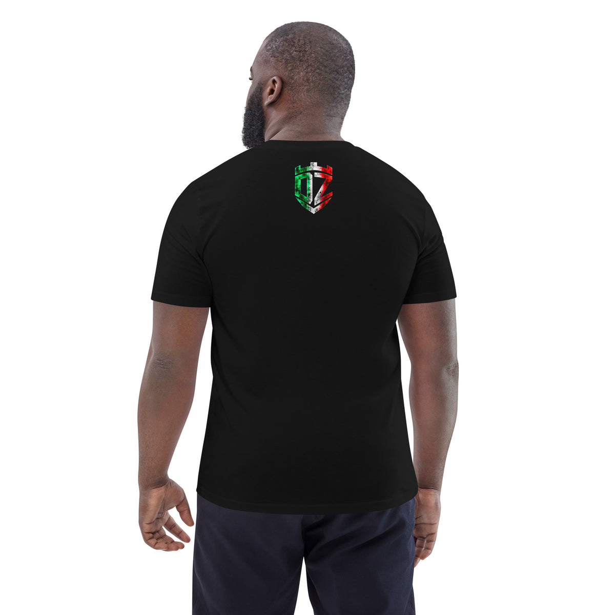 T-shirt 1er Novembre 1954 en coton bio DZ Collection porté – vue de dos
