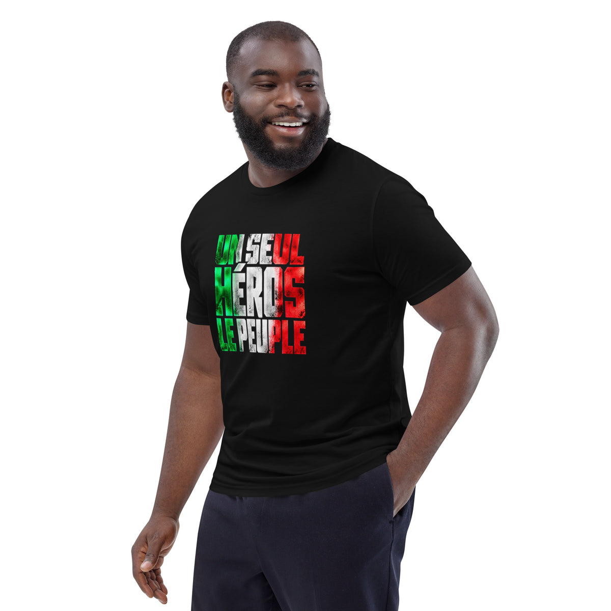 T-shirt Révolution algérienne DZ Collection – vue de trois quarts gauche