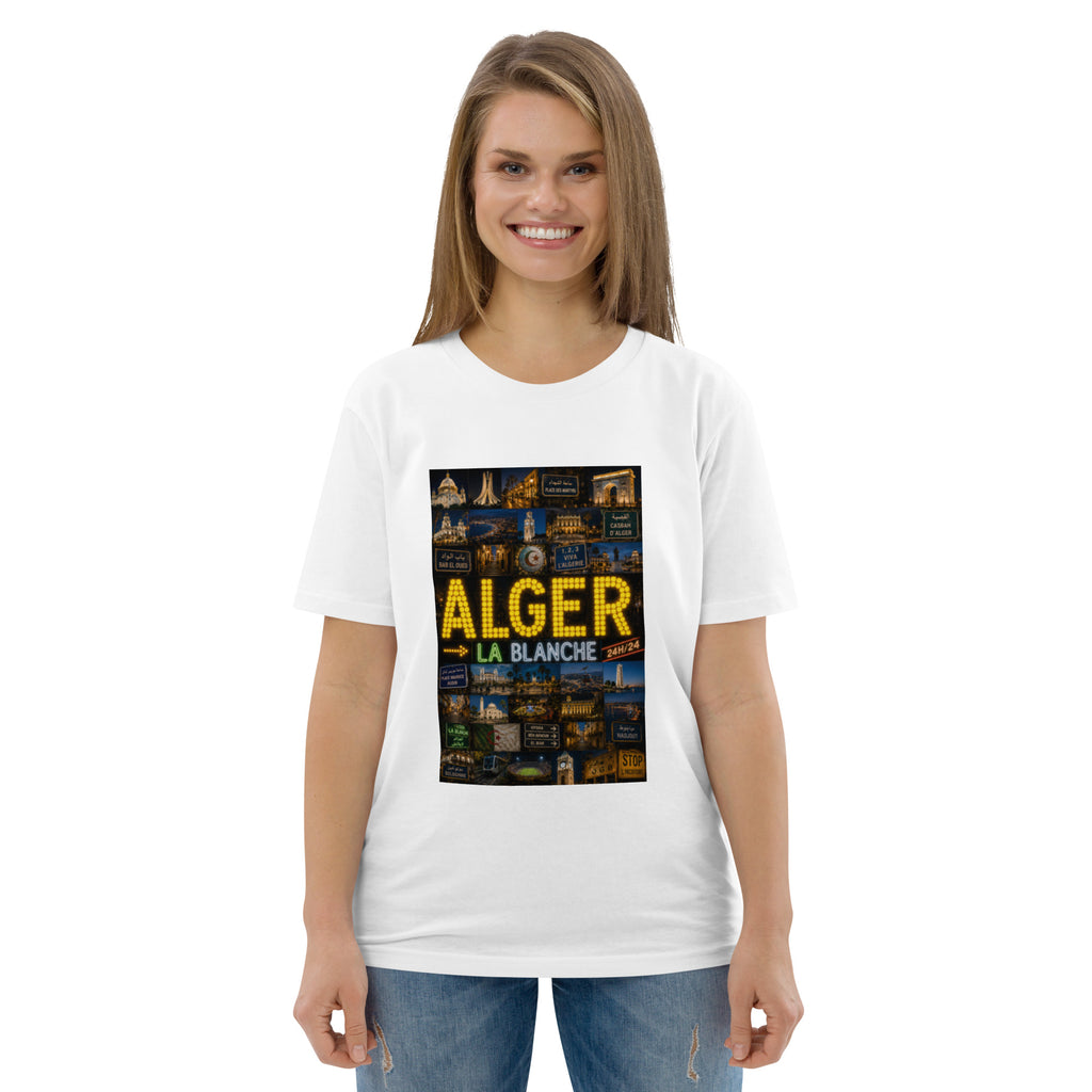 T-shirt Alger la Blanche DZ Collection, vue de dos