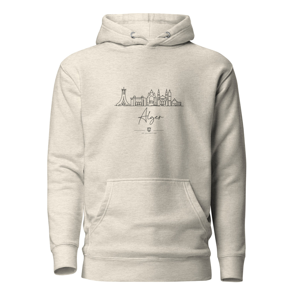 Sweat à capuche DZ Collection porté, streetwear algérien