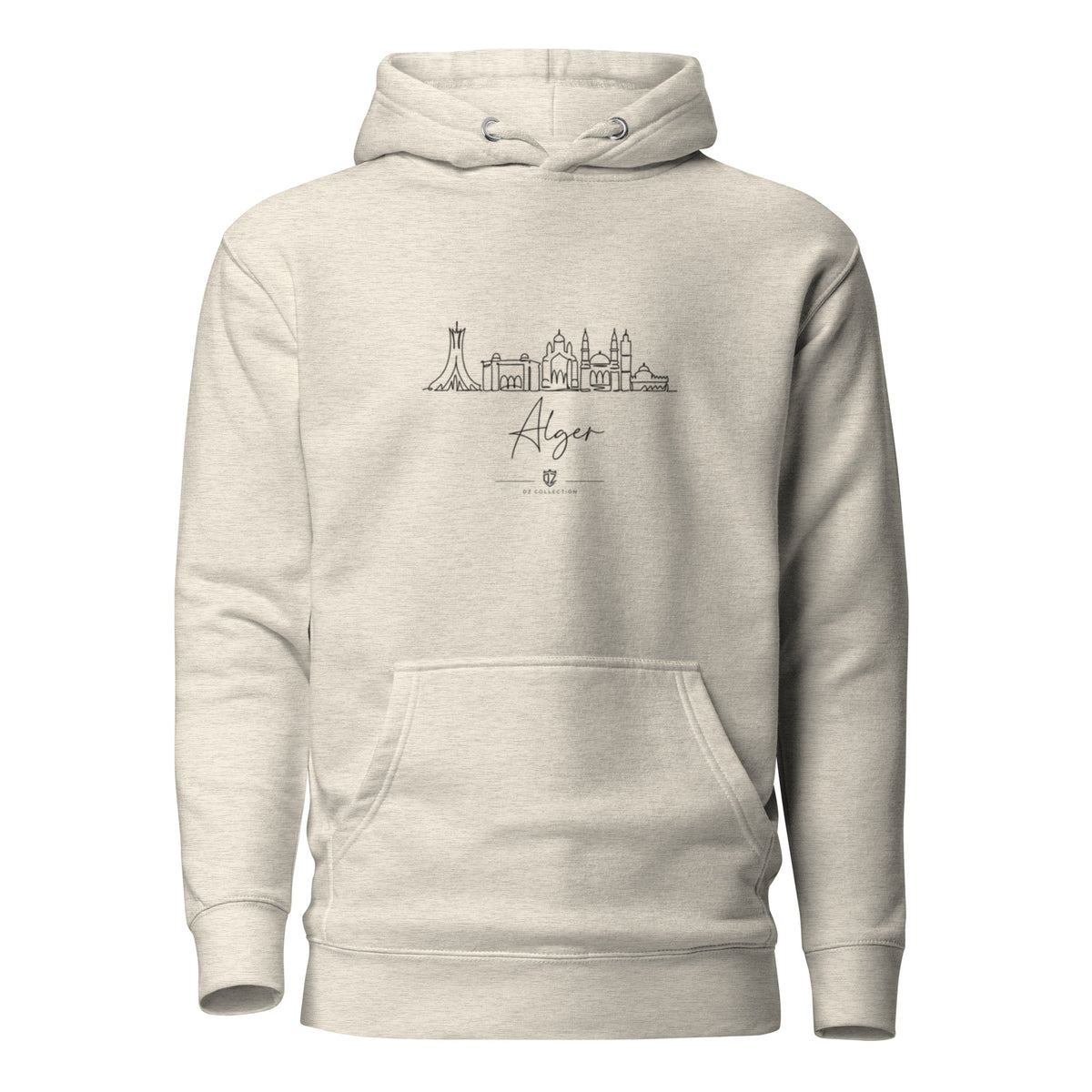 Sweat à capuche DZ Collection porté, streetwear algérien