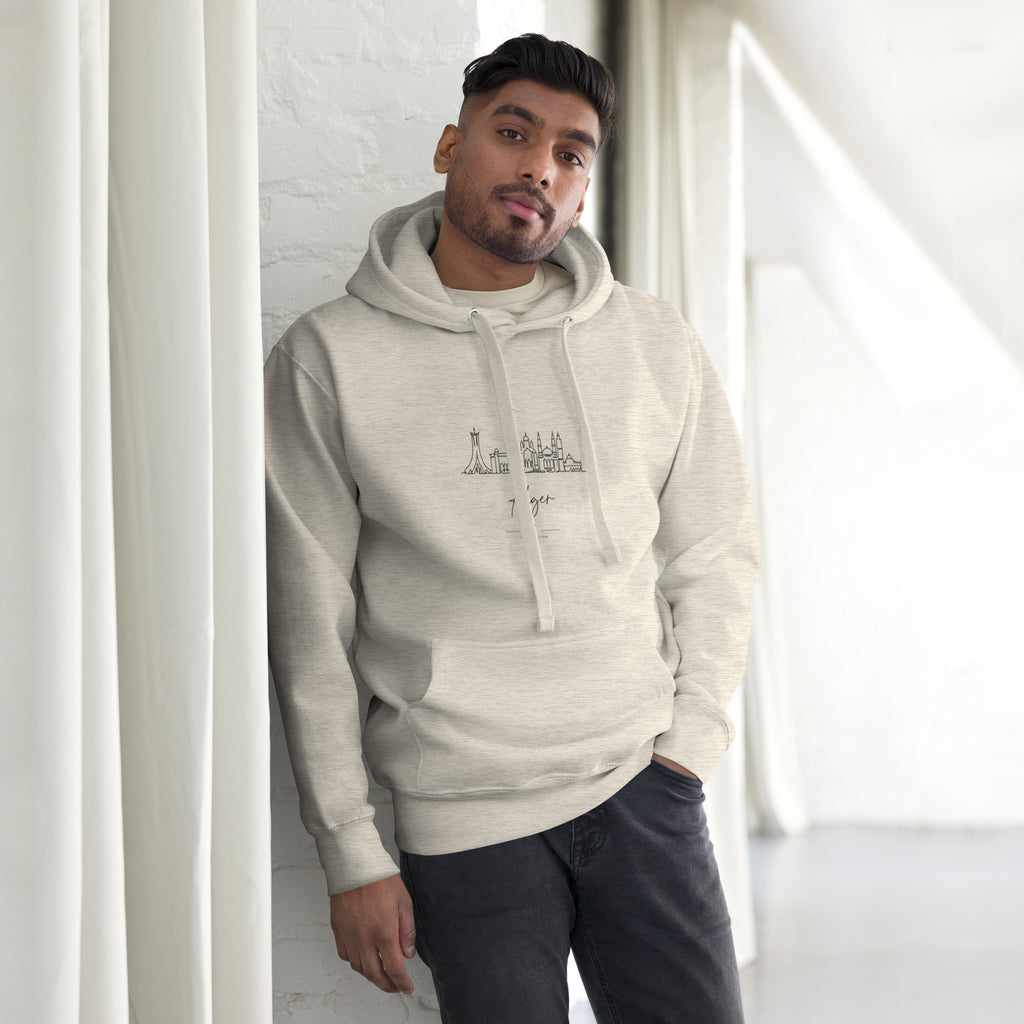 Sweat à capuche DZ Collection, détail du coton