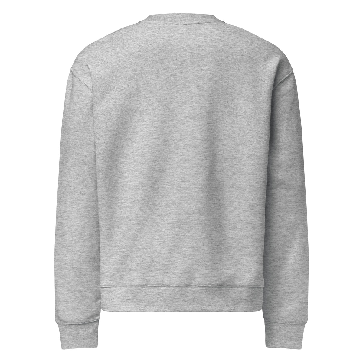 Sweat col rond gris chiné DZ Collection, vue de dos