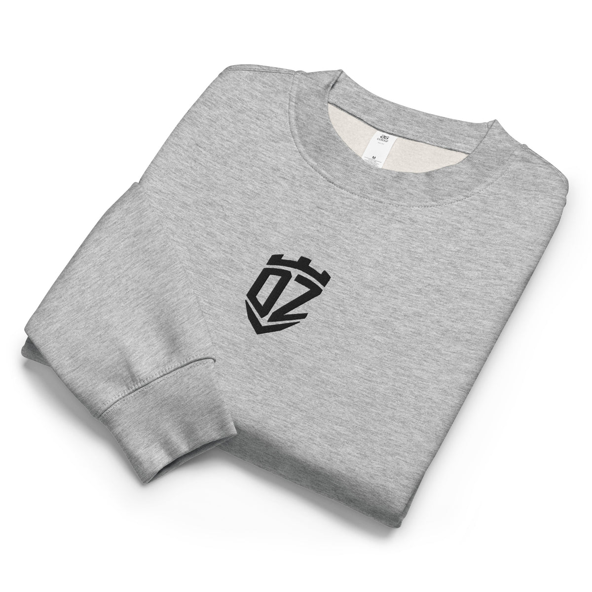 Sweat oversize gris chiné DZ Collection, vue de face