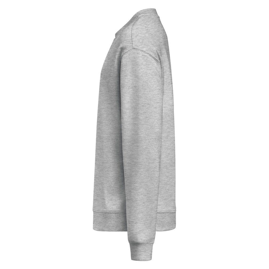 Sweat gris chiné DZ Collection, vue de profil gauche