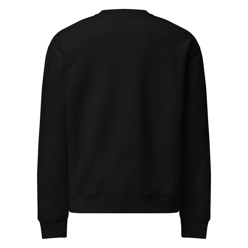 Sweat col rond noir DZ Collection, vue de dos