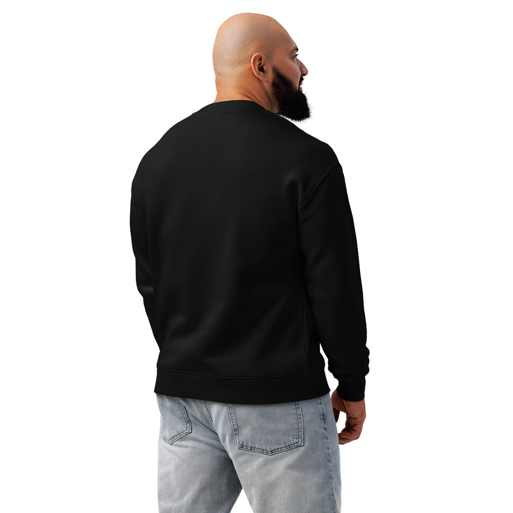 Sweat noir unisexe DZ Collection, détail du dos