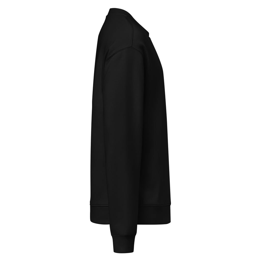 Sweat noir DZ Collection, vue de profil droit