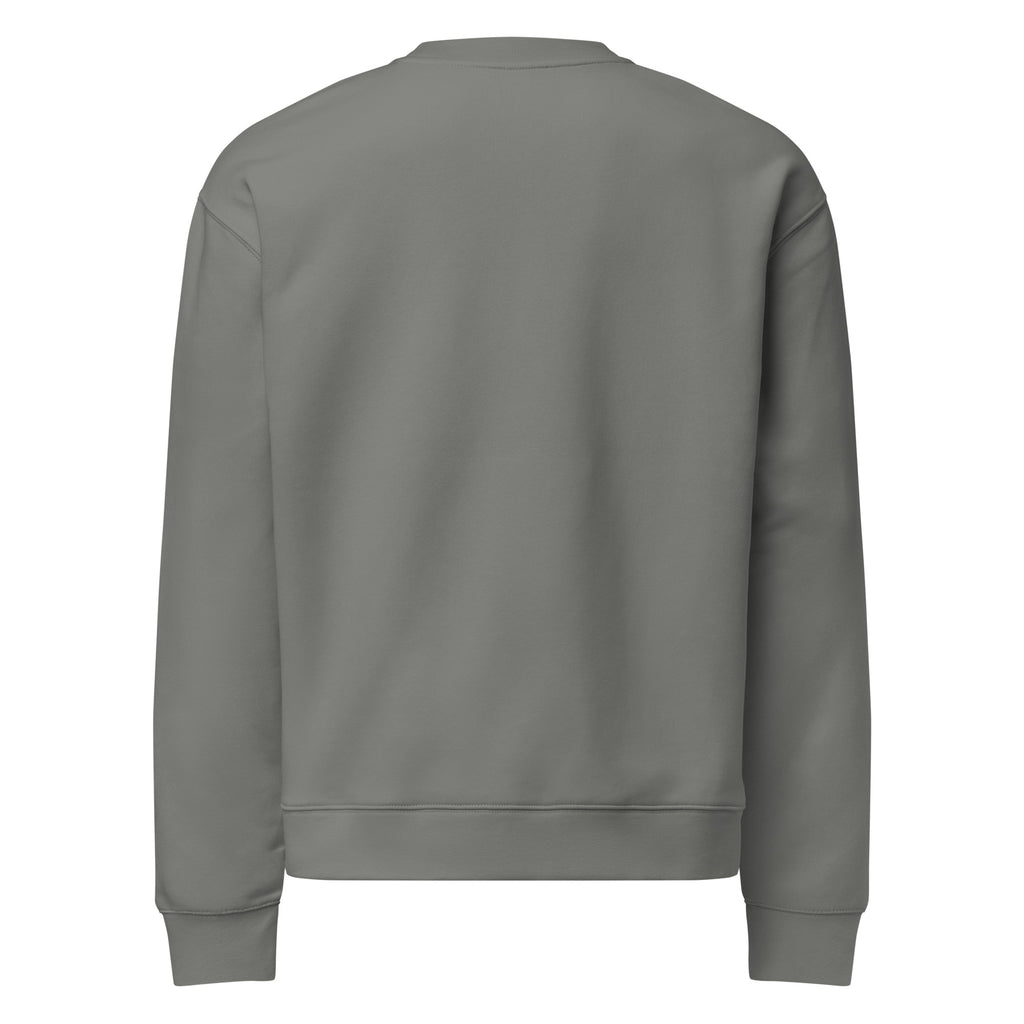 Sweat col rond gris anthracite DZ Collection, vue de dos