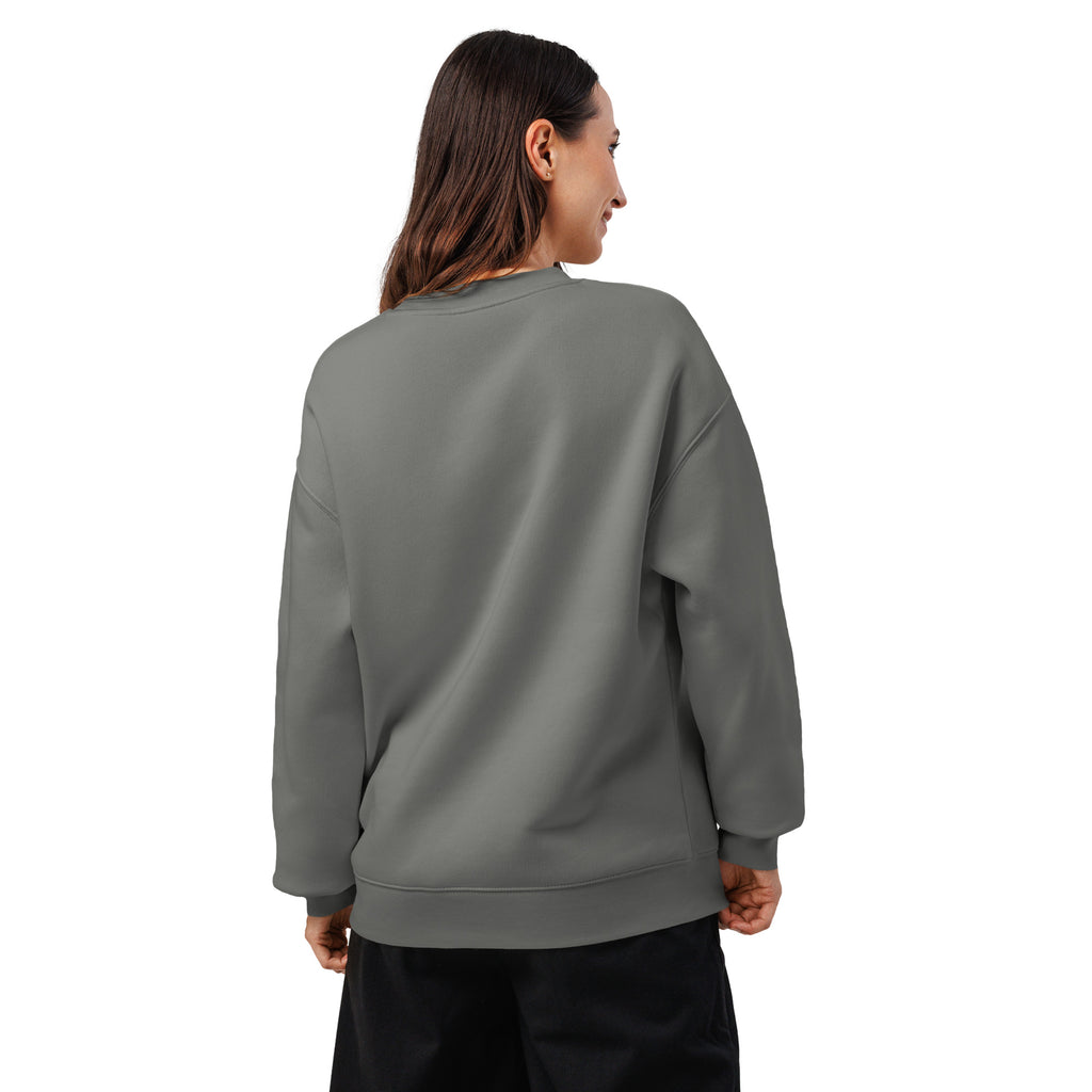 Sweat oversize gris anthracite DZ Collection, vue de dos