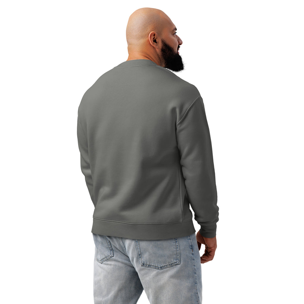 Sweat gris anthracite unisexe DZ Collection, détail du dos